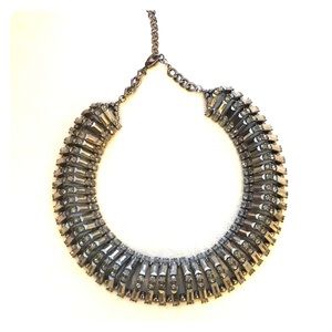 Pewter metal chocker necklace